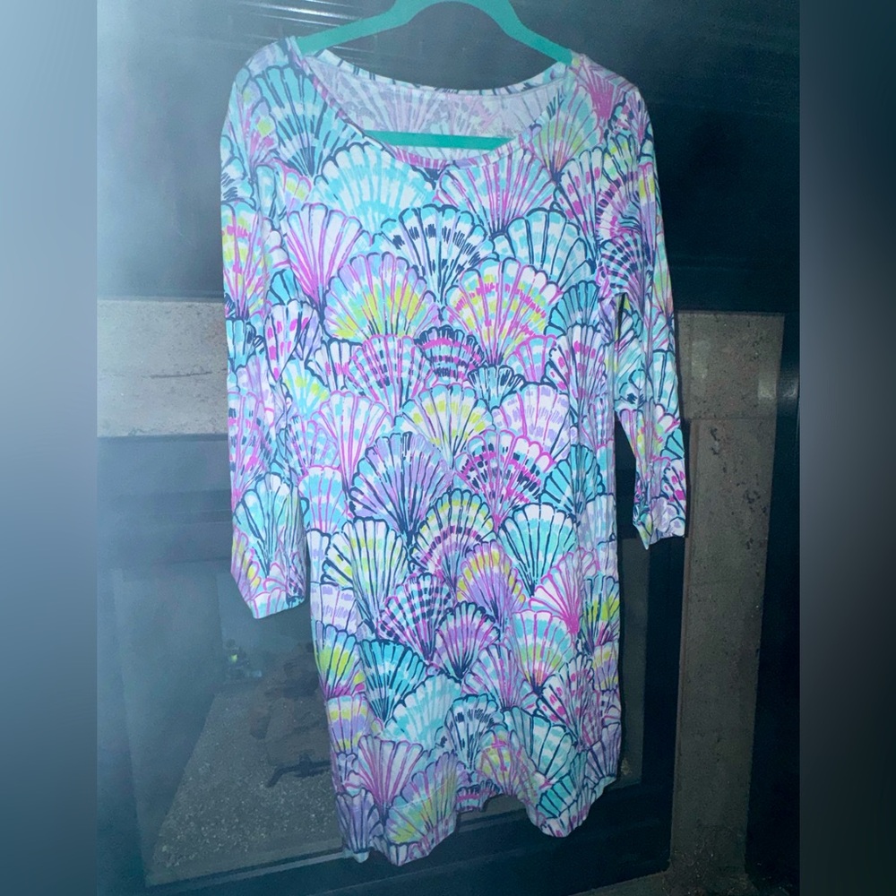 Seashell print dress